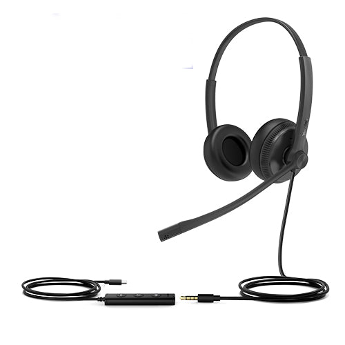 Yealink UH34 Special Edition Dual UC USB Headset, USB-C  3.5mm, Audio Clarity, Noise Cancelling Headset, USB-C and 3.5mm, Leather Ear Cushions Yealink UH34 Special Edition Dual UC USB Headset, USB-C  3.5mm, Audio Clarity, Noise Cancelling Headset, USB-C and 3.5mm, Leather Ear Cushions